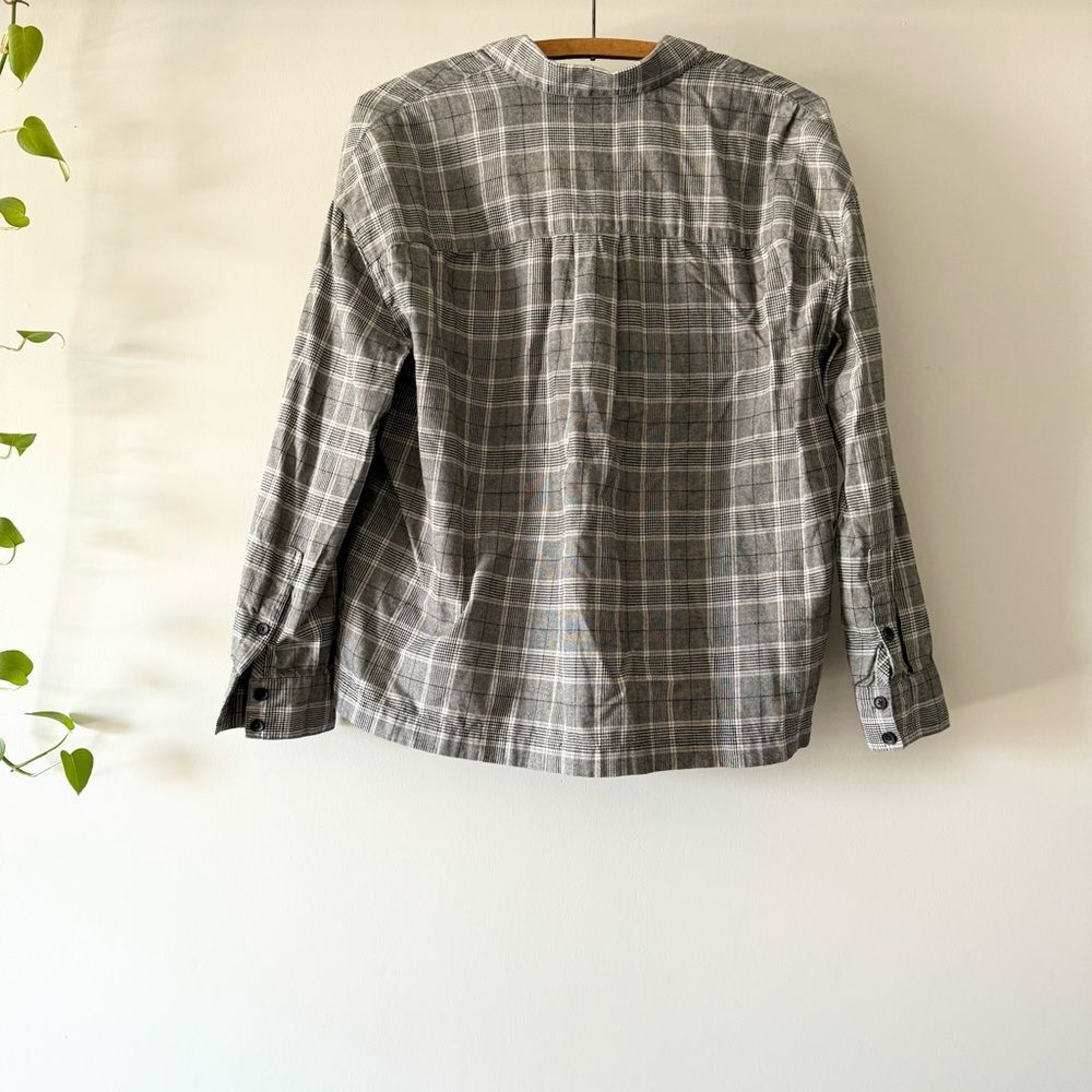 Madewell Plaid Westlake Shirt Button Up Gray S - Picture 7 of 8